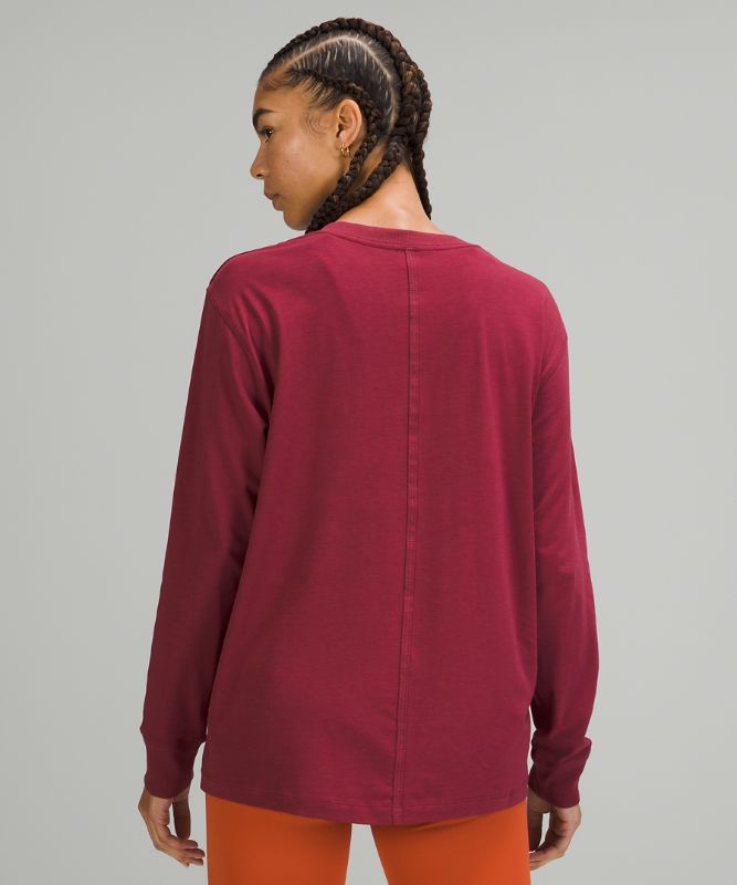 Camisa Lululemon All Yours Graphic Long Sleeve Shirt Mujer Mulled Wine | 17046-GDEM