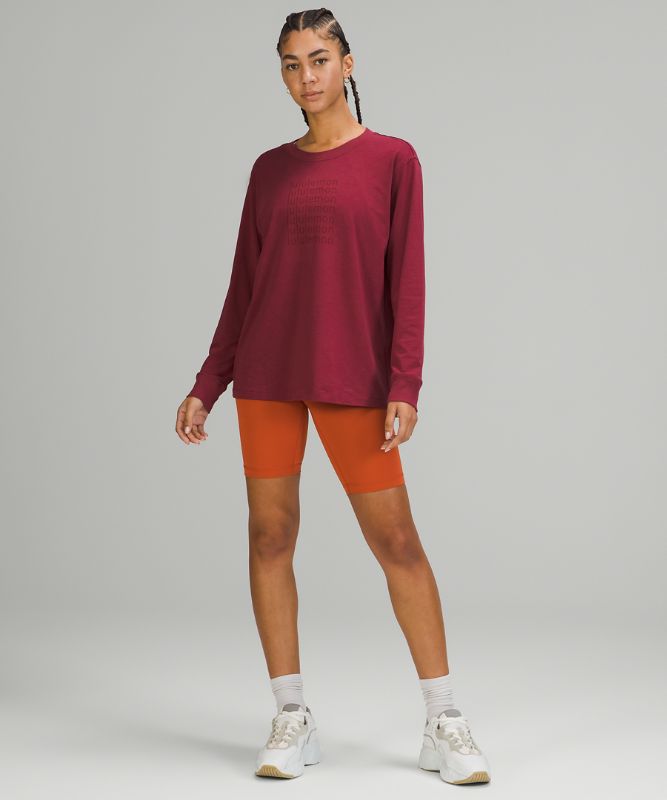 Camisa Lululemon All Yours Graphic Long Sleeve Shirt Mujer Mulled Wine | 17046-GDEM