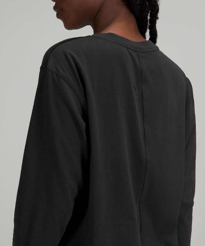 Camisa Lululemon All Yours Long Sleeve Shirt Online Only Mujer Negros | 92041-DUAK