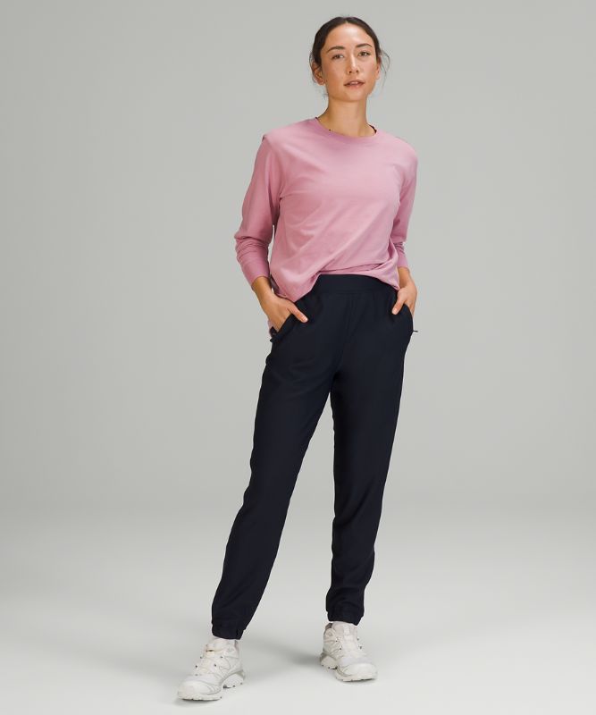 Camisa Lululemon All Yours Long Sleeve Shirt Online Only Mujer Rosas Grises Marrom | 78925-XNBO