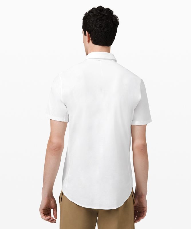 Camisa Lululemon Commission SS Shirt Hombre Blancos | 04526-ALIU