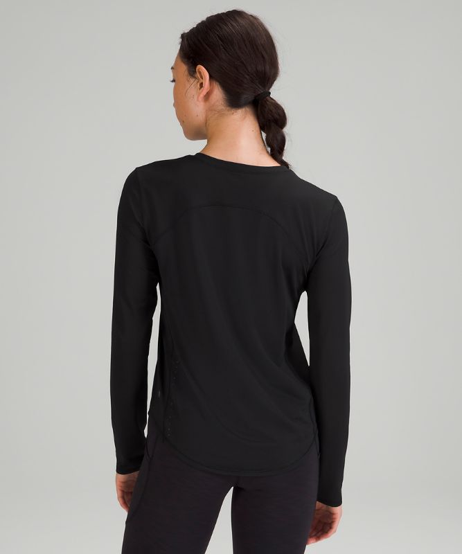 Camisa Lululemon High Neck Running and Training Long Sleeve Shirt Online Only Mujer Negros | 86907-YSXK