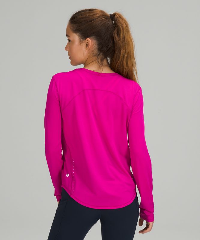 Camisa Lululemon High Neck Running and Training Long Sleeve Shirt Online Only Mujer Ripened Raspberry | 08169-NHRY