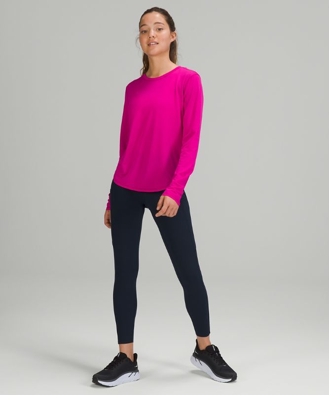 Camisa Lululemon High Neck Running and Training Long Sleeve Shirt Online Only Mujer Ripened Raspberry | 08169-NHRY