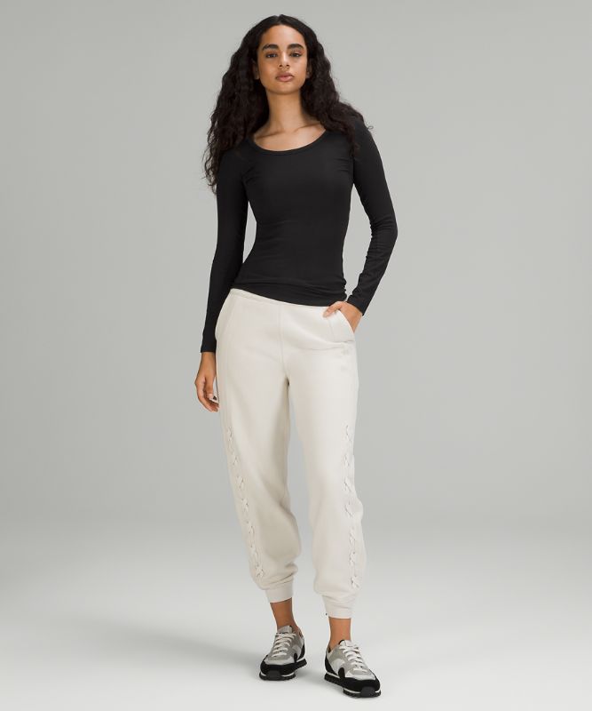 Camisa Lululemon Hold Tight Scoop Neck Long Sleeve Shirt Online Only Mujer Negros | 41763-MWFP