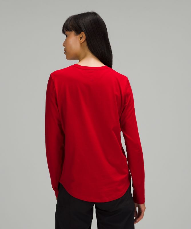 Camisa Lululemon Love Long Sleeve Shirt Mujer Rojos Oscuro | 94810-CZNE