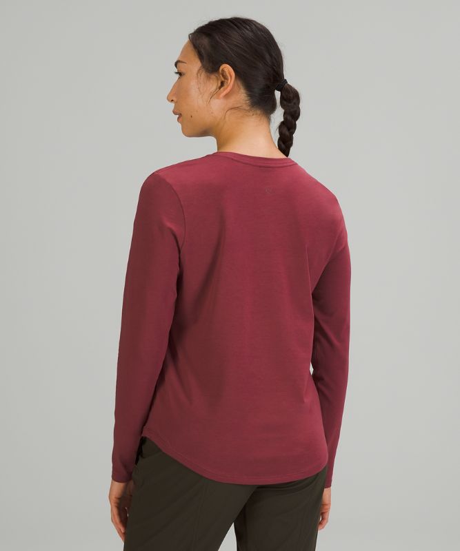 Camisa Lululemon Love Long Sleeve Shirt Mujer Mulled Wine | 13605-DYSK