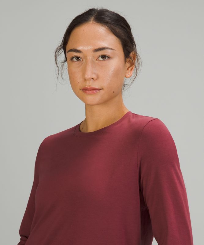 Camisa Lululemon Love Long Sleeve Shirt Mujer Mulled Wine | 13605-DYSK