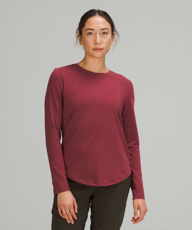 Camisa Lululemon Love Long Sleeve Shirt Mujer Mulled Wine | 13605-DYSK