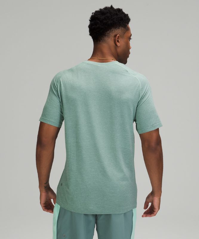 Camisa Lululemon Metal Vent Tech Short Sleeve Shirt 2.0 Hombre Verde Menta Turquesa | 67409-YHJI