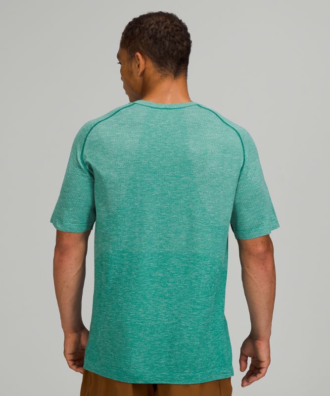 Camisa Lululemon Metal Vent Tech Short Sleeve Shirt 2.0 Hombre Verde Menta Turquesa Azules | 83071-XKDW