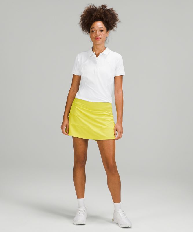 Camisa Lululemon Quick-Drying Short Sleeve Polo Shirt Online Only Mujer Blancos | 03971-GSJQ