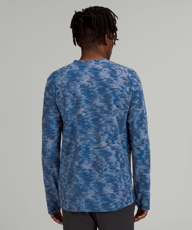 Camisa Lululemon Surge Warm Long Sleeve Shirt Hombre Azules | 25916-RUTW