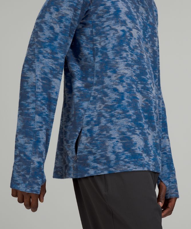 Camisa Lululemon Surge Warm Long Sleeve Shirt Hombre Azules | 25916-RUTW