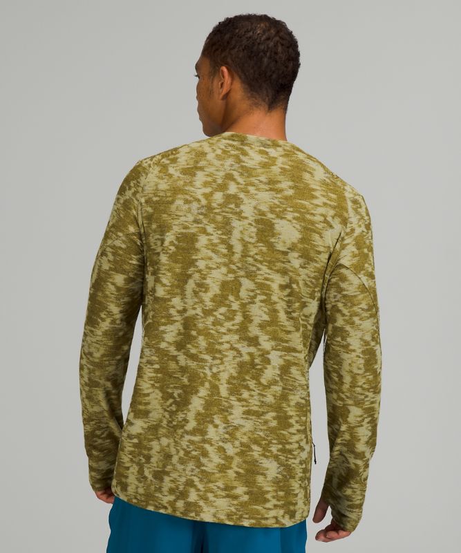 Camisa Lululemon Surge Warm Long Sleeve Shirt Hombre Verdes | 70819-YRGE