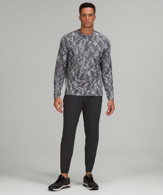 Camisa Lululemon Surge Warm Long Sleeve Shirt Hombre Grises Negros Grises | 53897-ENWZ