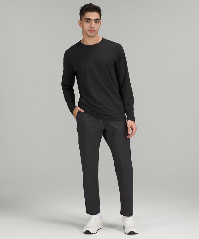 Camisa Lululemon The Fundamental Long Sleeve Shirt Hombre Negros | 17692-XNGO