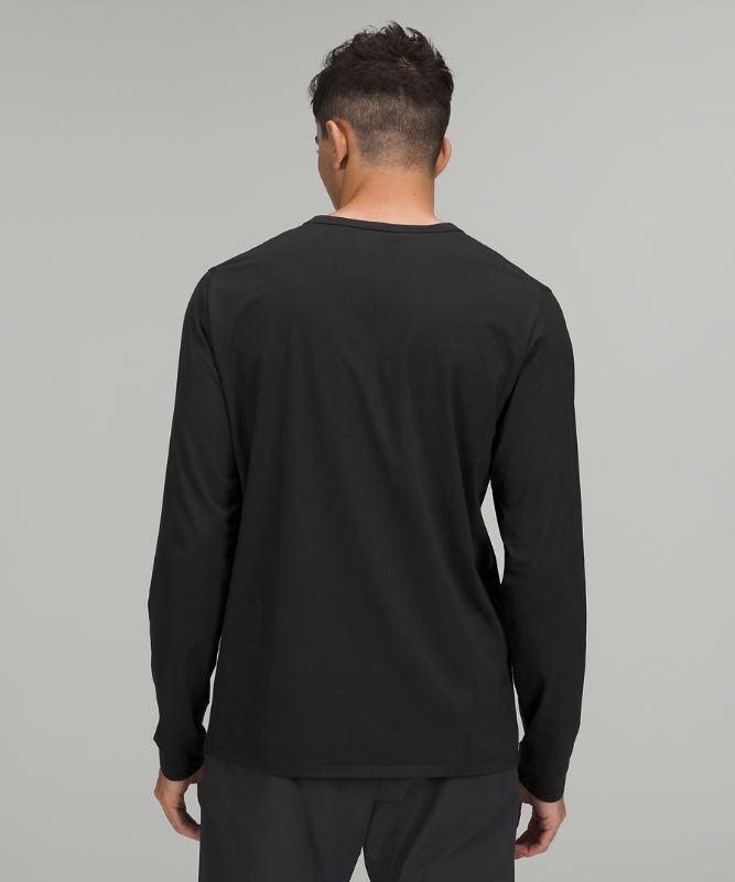 Camisa Lululemon The Fundamental Long Sleeve Shirt Hombre Negros | 17692-XNGO