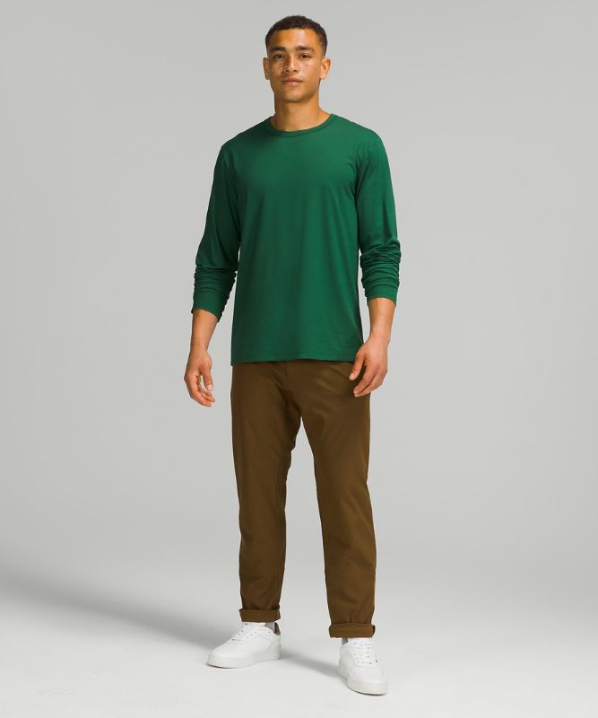 Camisa Lululemon The Fundamental Long Sleeve Shirt Hombre Verdes | 96802-NKRO