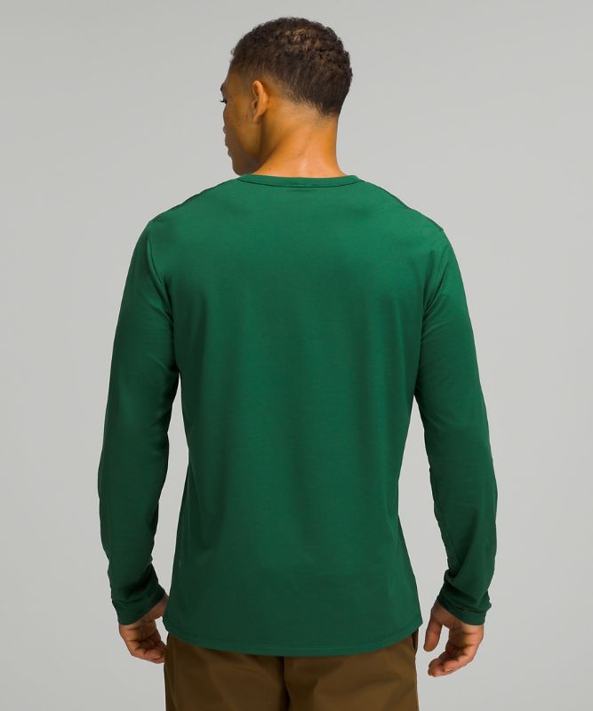 Camisa Lululemon The Fundamental Long Sleeve Shirt Hombre Verdes | 96802-NKRO