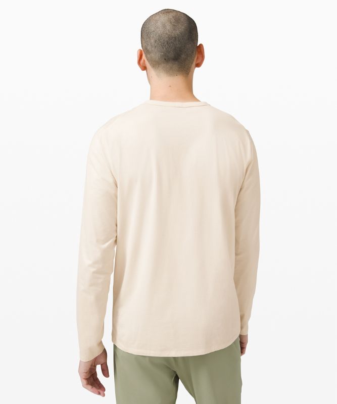 Camisa Lululemon The Fundamental Long Sleeve Shirt Hombre Blancos | 35671-PHDI