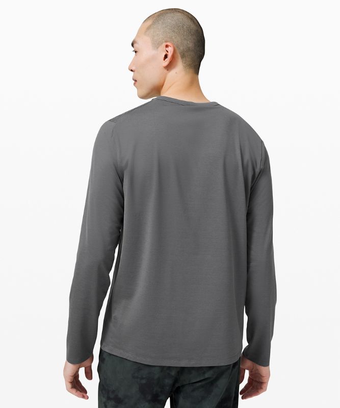 Camisa Lululemon The Fundamental Long Sleeve Shirt Hombre Anchor | 75301-LVMP