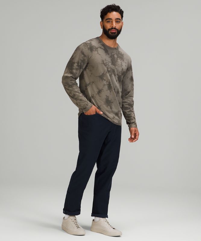 Camisa Lululemon The Fundamental Long Sleeve Shirt Hombre New Tide Shibori Rover | 32159-RYBQ