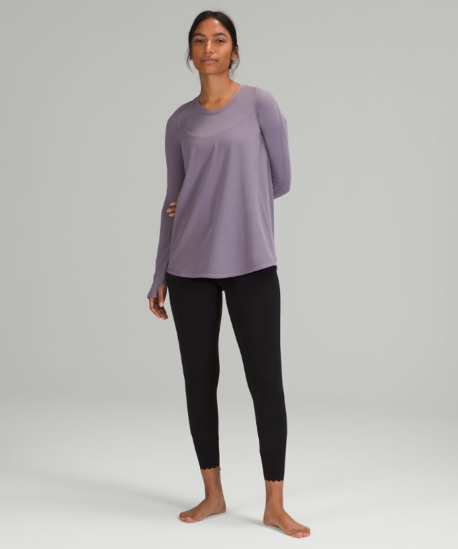 Camisa Lululemon Tuck and Flow Long Sleeve Shirt Mujer Lavanda | 29103-FSPA