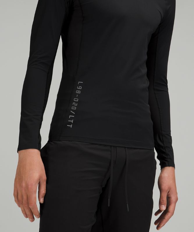 Camisa Lululemon Vital Drive Long Sleeve Shirt Hombre Negros | 54260-RTFN