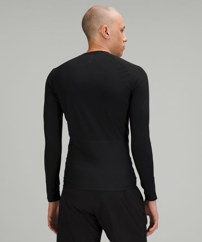 Camisa Lululemon Vital Drive Long Sleeve Shirt Hombre Negros | 54260-RTFN