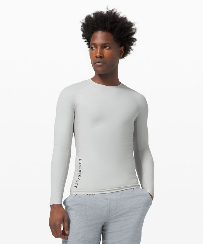 Camisa Lululemon Vital Drive Long Sleeve Shirt Hombre Vapor | 14805-LYXF