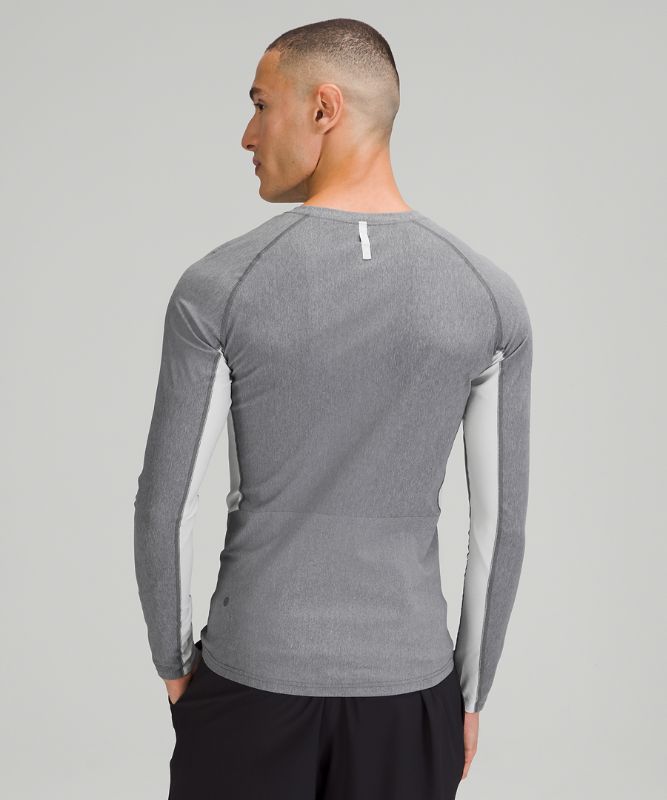 Camisa Lululemon Vital Drive Long Sleeve Shirt Hombre Heathered Vapor | 04562-BPTV