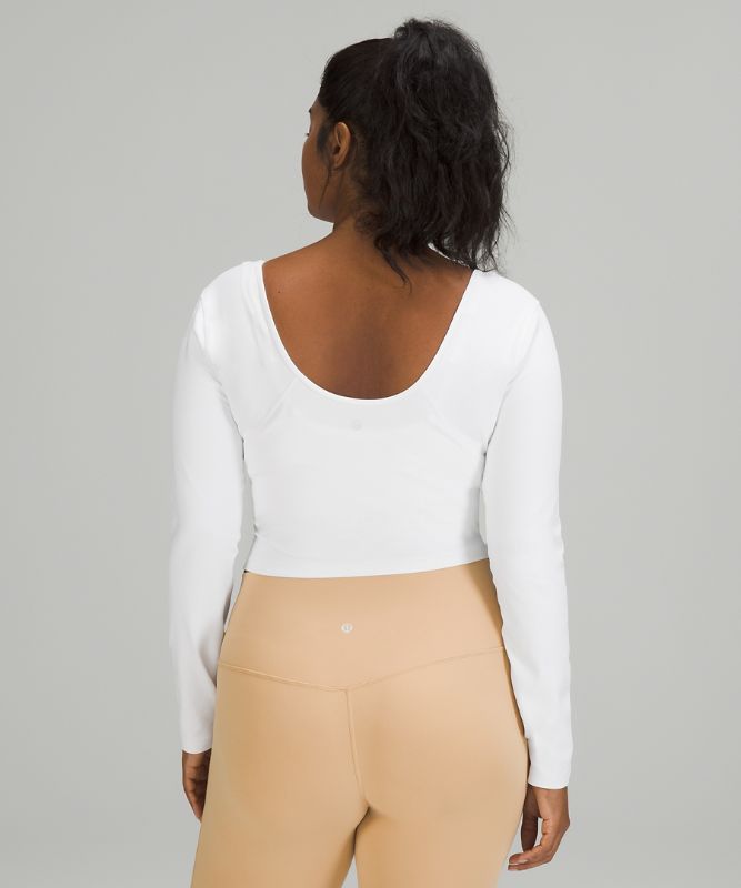 Camisa Lululemon lululemon Align™ Long Sleeve Shirt Mujer Blancos | 98561-MTOW