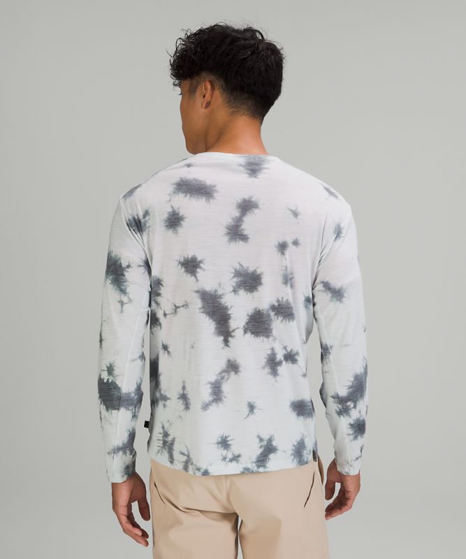 Camisa Lululemon lululemon lab Wool-Blend Tie Dye Long Sleeve Shirt Hombre Grises Grises Oscuro | 85142-VICP