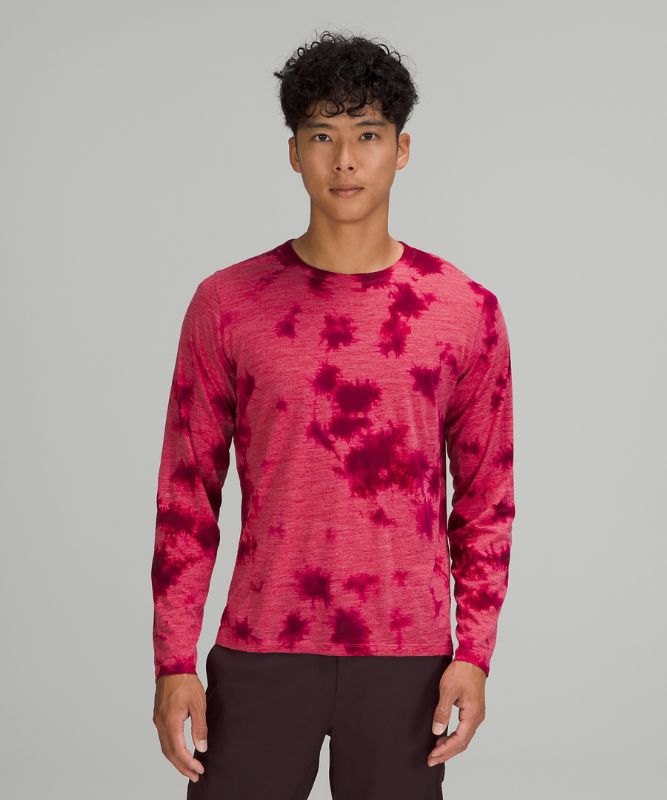 Camisa Lululemon lululemon lab Wool-Blend Tie Dye Long Sleeve Shirt Hombre Rosas | 86132-HMSB