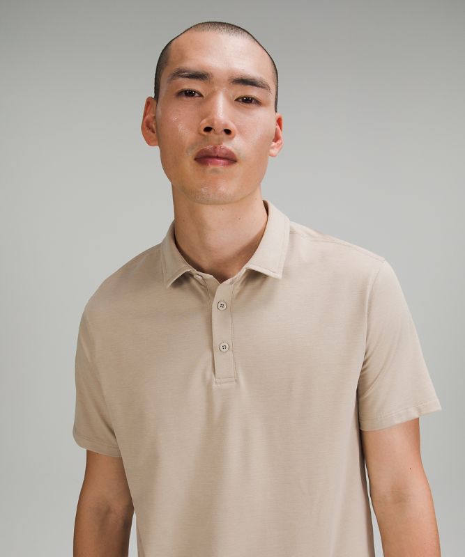 Camisa Polo Lululemon Evolution Short Sleeve Hombre Beige | 45098-NLFK