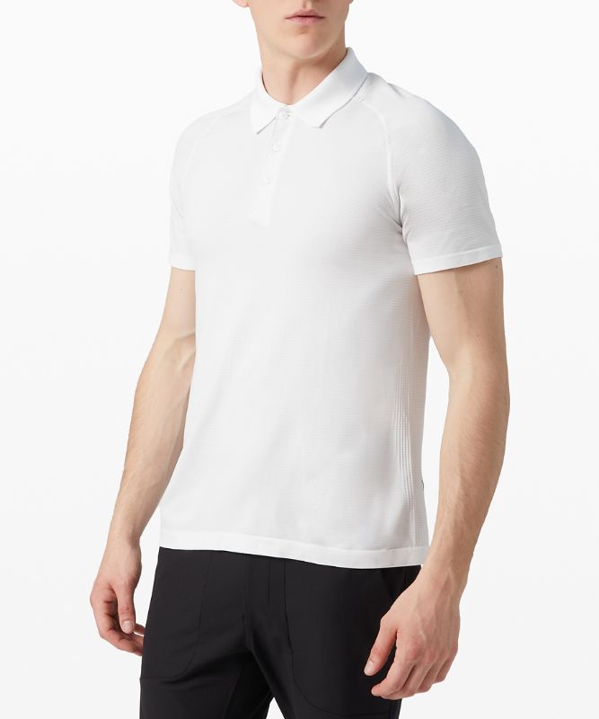 Camisa Polo Lululemon Metal Vent Tech Polo 2.0 Hombre Blancos Blancos | 82319-HTVP