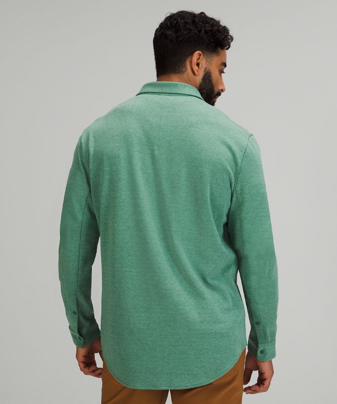 Camisas Lululemon Soft Knit Overshirt Hombre Verdes | 31672-VOLK