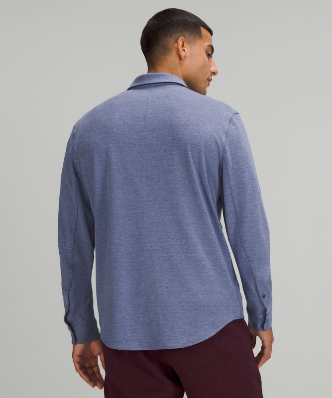 Camisas Lululemon Soft Knit Overshirt Hombre Heathered Larkspur | 30185-TQVB