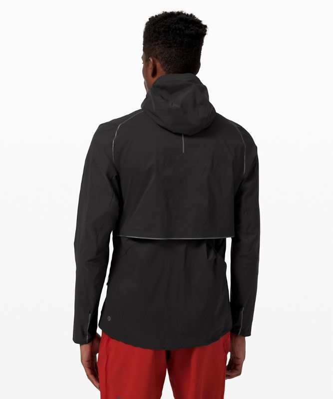 Camiseta Cortavientos Lululemon Fast and Free Windbreaker Hombre Negros | 02359-FTAP