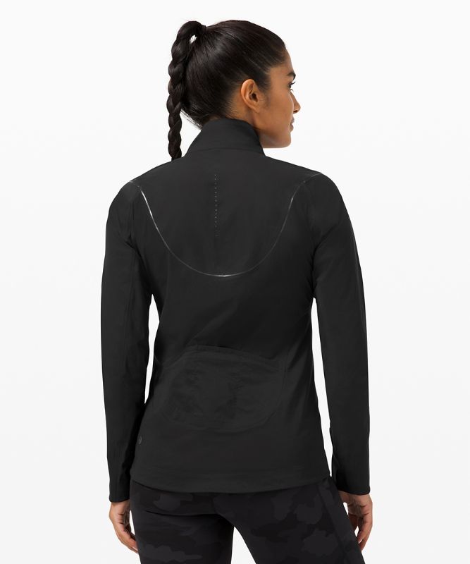 Camiseta Cortavientos Lululemon Fast and Free Windbreaker Mujer Negros | 28571-UZCP