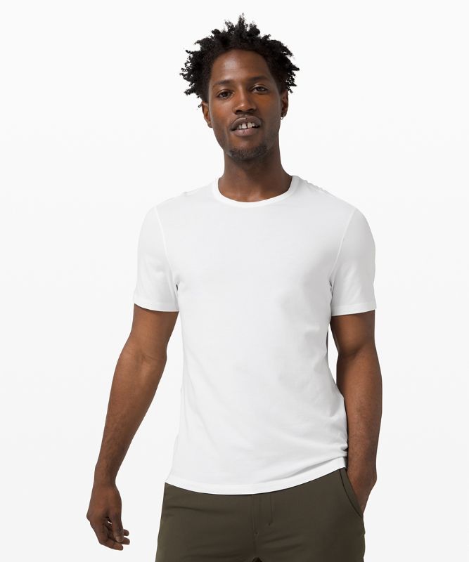 Camiseta Lululemon 5 Year Basic 2 Pack Online Only Hombre Blancos Blancos | 76320-CJTK