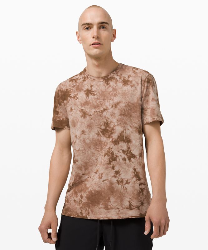 Camiseta Lululemon 5 Year Basic Earth Dye Hombre Earth Dye Clay | 23180-NOSK