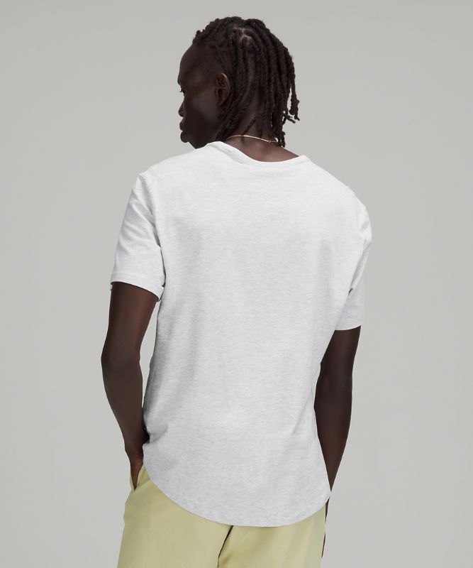 Camiseta Lululemon 5 Year Basic Tee Sun Wash Hombre Grises Claro | 63140-NLBV