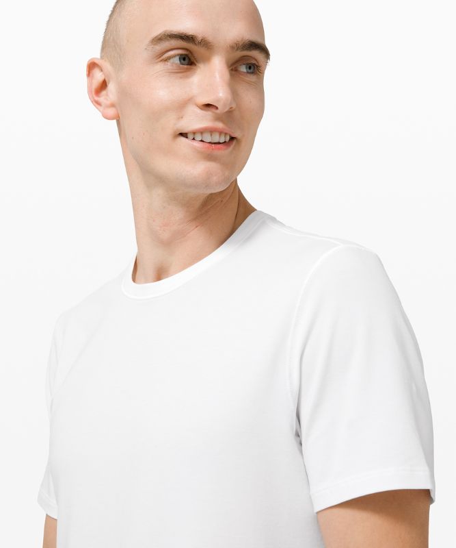 Camiseta Lululemon 5 Year Basic Tee Sun Wash Hombre Blancos | 14805-OSKJ