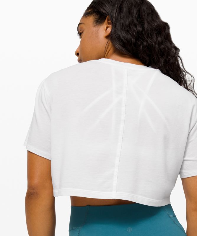 Camiseta Lululemon All Yours Crop Tee Mujer Blancos | 01837-YCME