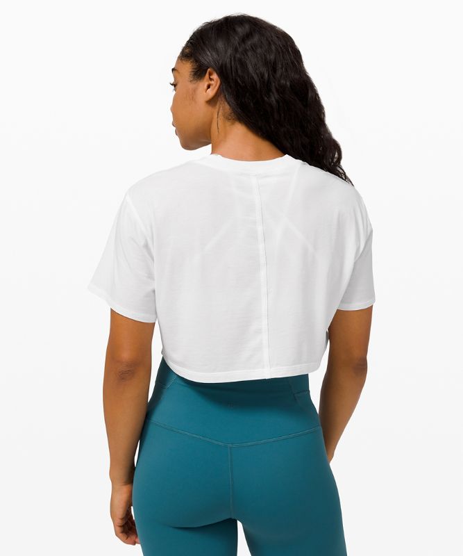 Camiseta Lululemon All Yours Crop Tee Mujer Blancos | 01837-YCME