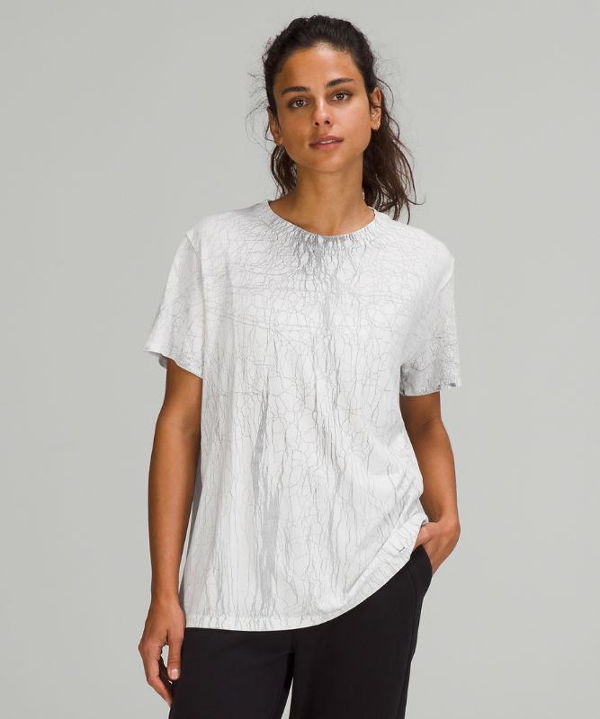 Camiseta Lululemon All Yours Short Sleeve Vitasea Mujer Blancos Negros | 79038-ICGZ