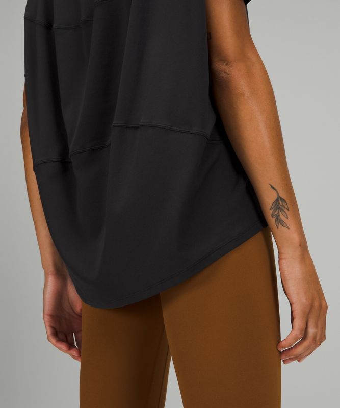 Camiseta Lululemon Back in Action Short Sleeve Nulu Mujer Negros | 89716-MVJE