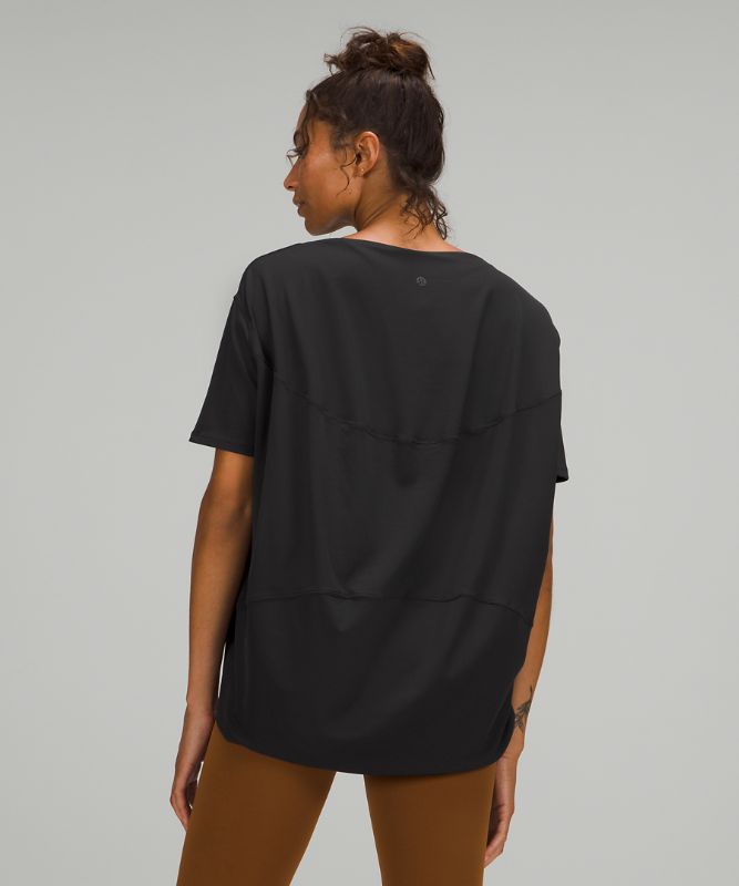 Camiseta Lululemon Back in Action Short Sleeve Nulu Mujer Negros | 89716-MVJE